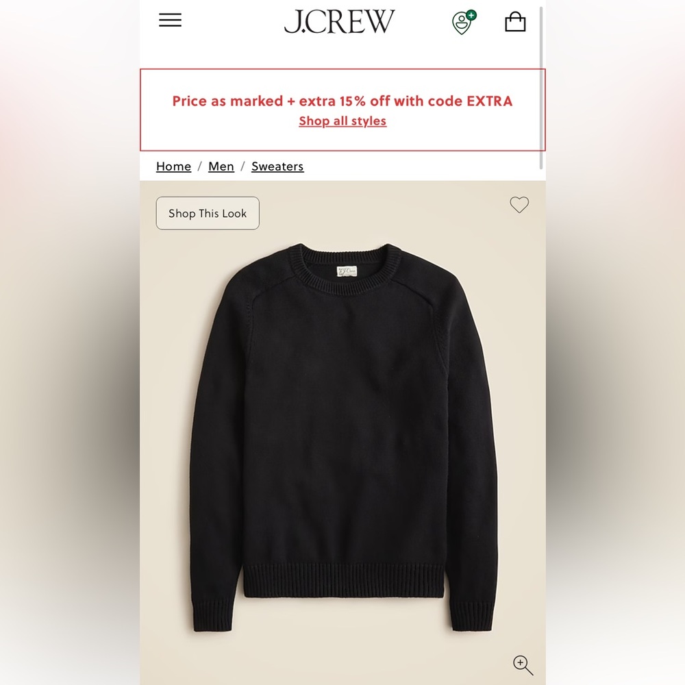 Men’s J-Crew Knit Sweater